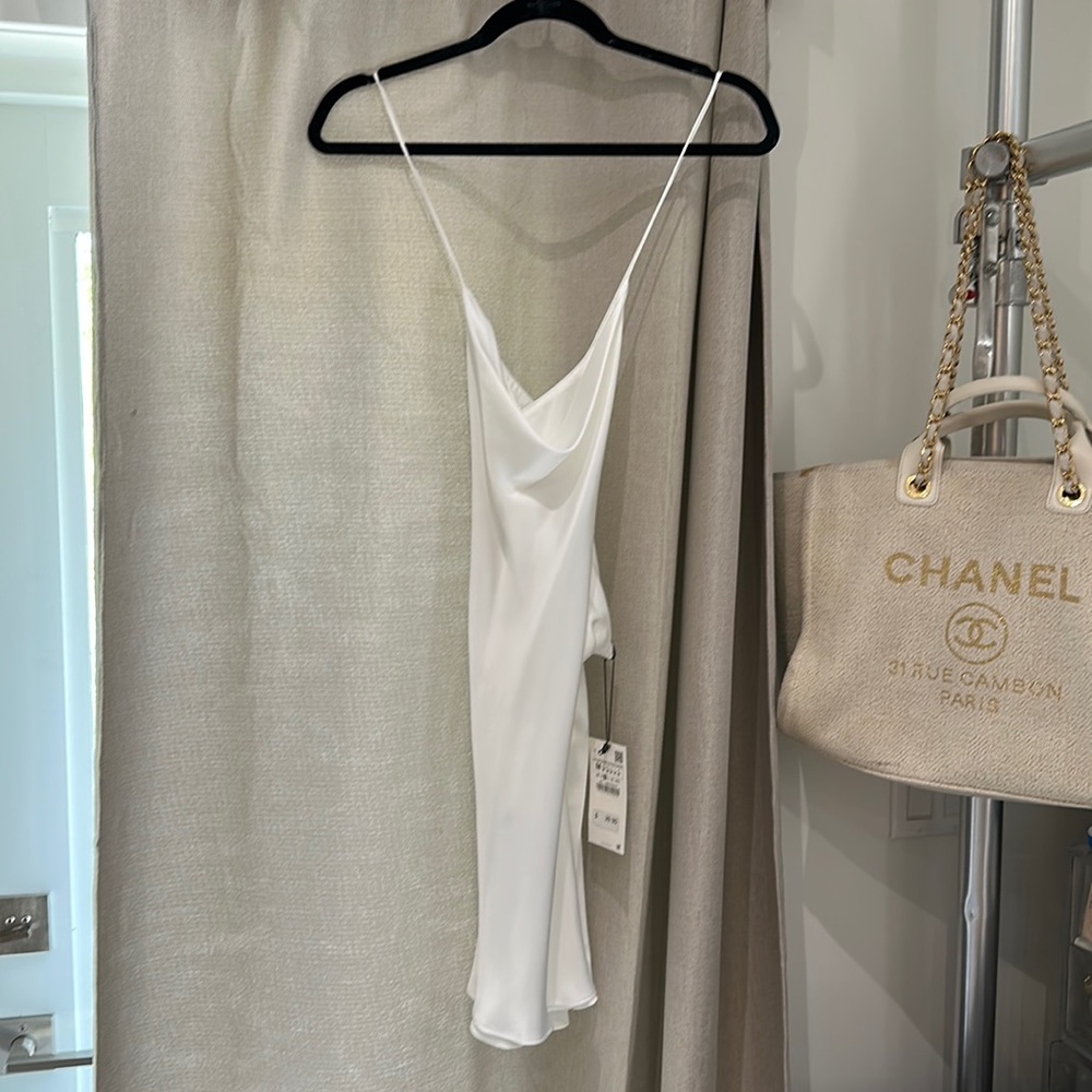 Strappy white mini dress brand new with tags